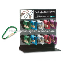 Metal Or Acrylic Countertop Key Ring Display Stand, Advertising Key Chain Key Holder Display Stand